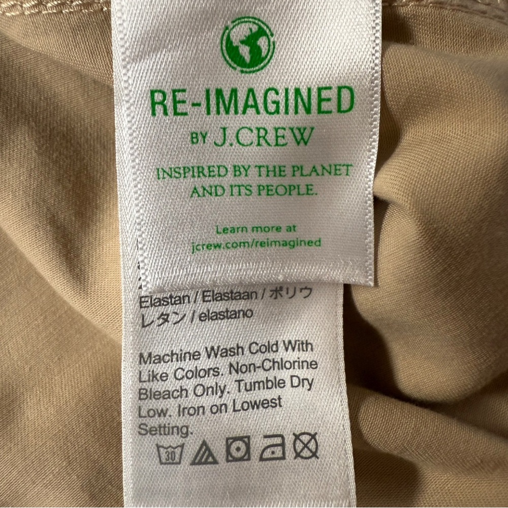 J. Crew Slim Boyfriend Chino Pants Tan Beige Petit 26P Style BF497 Re-Imagined - Picture 5 of 10